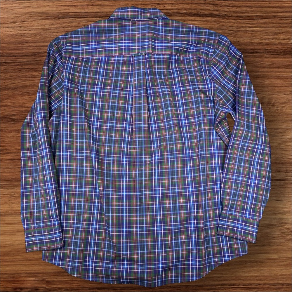 Saddlebred Men’s Long Sleeve Check Pattern Wrinkle Free Dress shirt. Large. - Picture 4 of 9